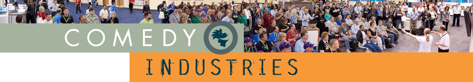 Comedy Industries with huge crowd at Interop Trade Show